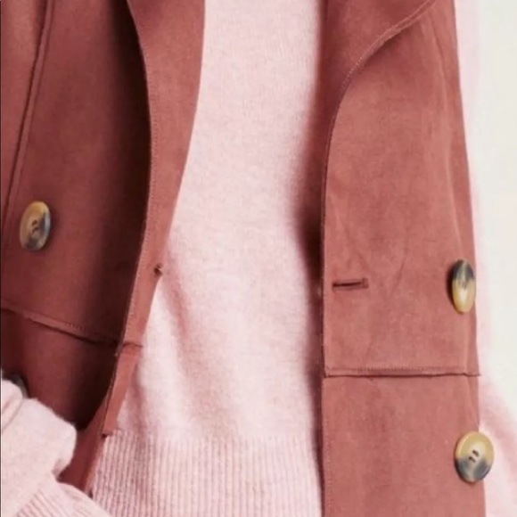 Anthropologie Tandy Utility Suede Vest Brown XS - Picture 2 of 11